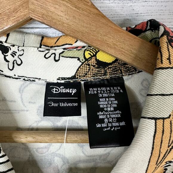 Disney Parks Vintage Mickey Comic Adult size XL Oversized Denim Jean Jacket NEW - Picture 8 of 15